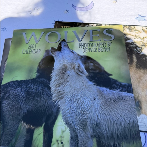 2000 & 2001 Wolves Themed Calendars & National Geographic Magazine - Picture 9 of 14